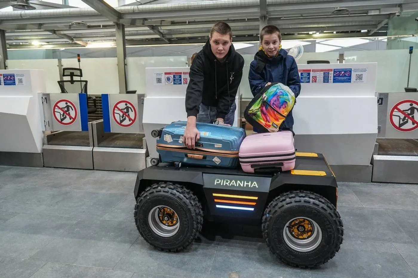 Роботы «Пиранья» скоро будут доставлять багаж пассажиров в Пулково
