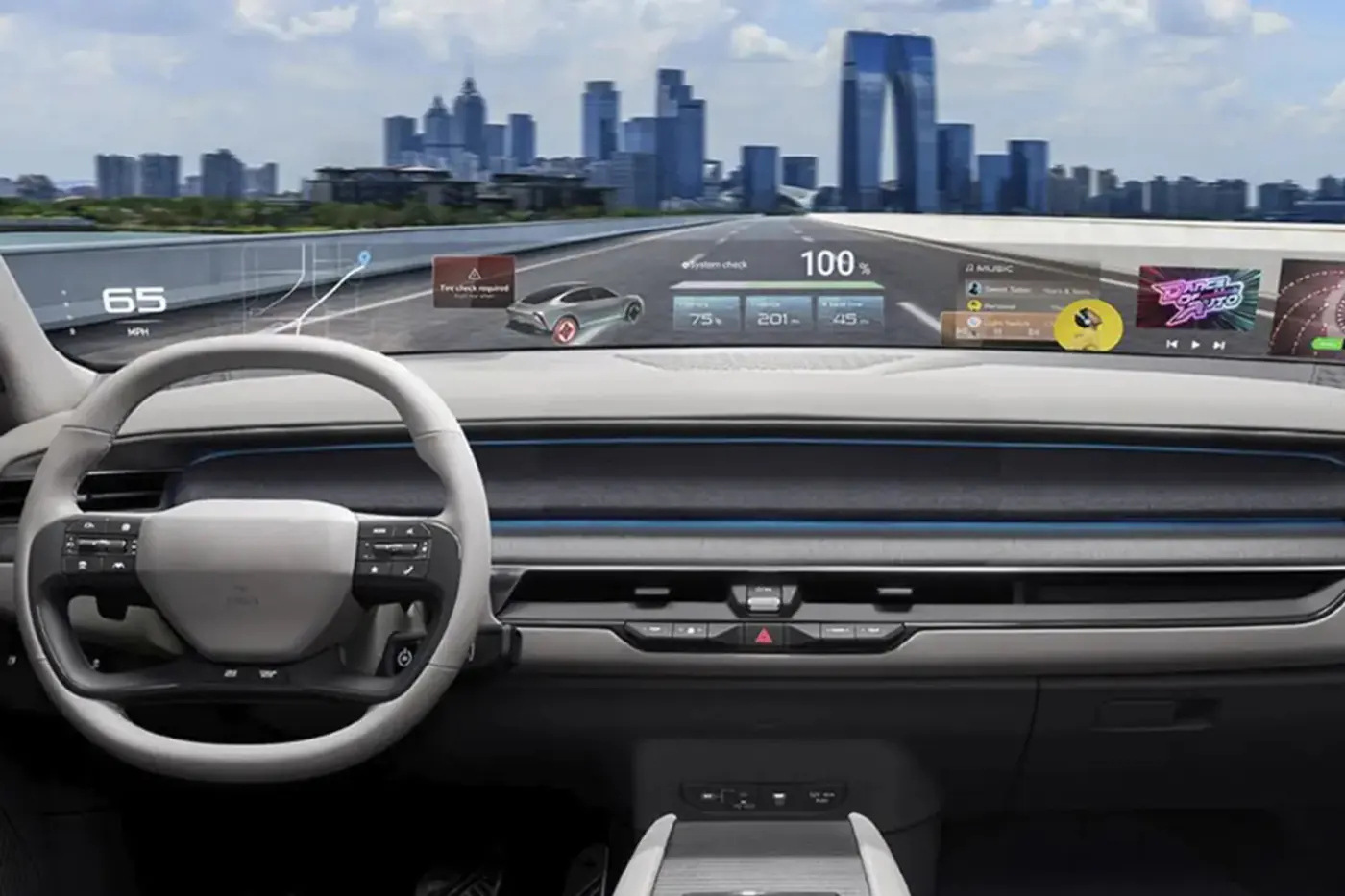 И Hyundai туда же: компания представила инновационный цифровой дисплей