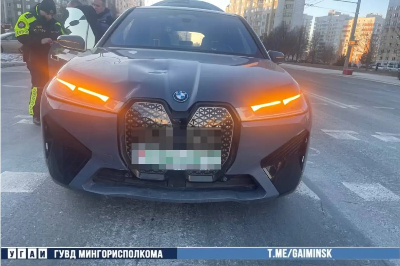 В Минске водитель BMW сбил пешеходов с коляской