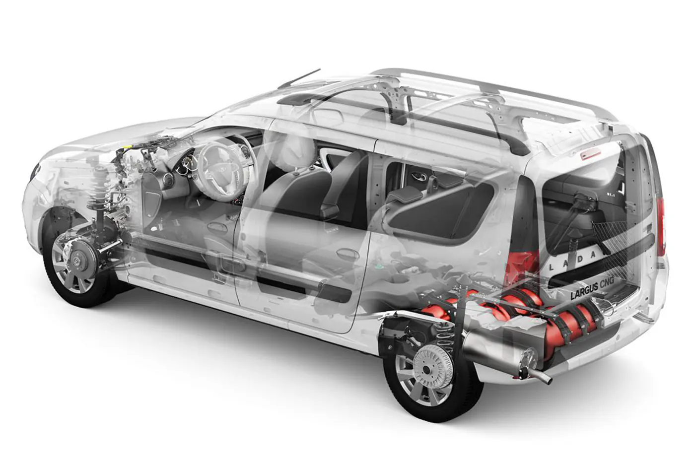 В России вновь стали продавать версии LADA Largus CNG – они работают на двух видах топлива