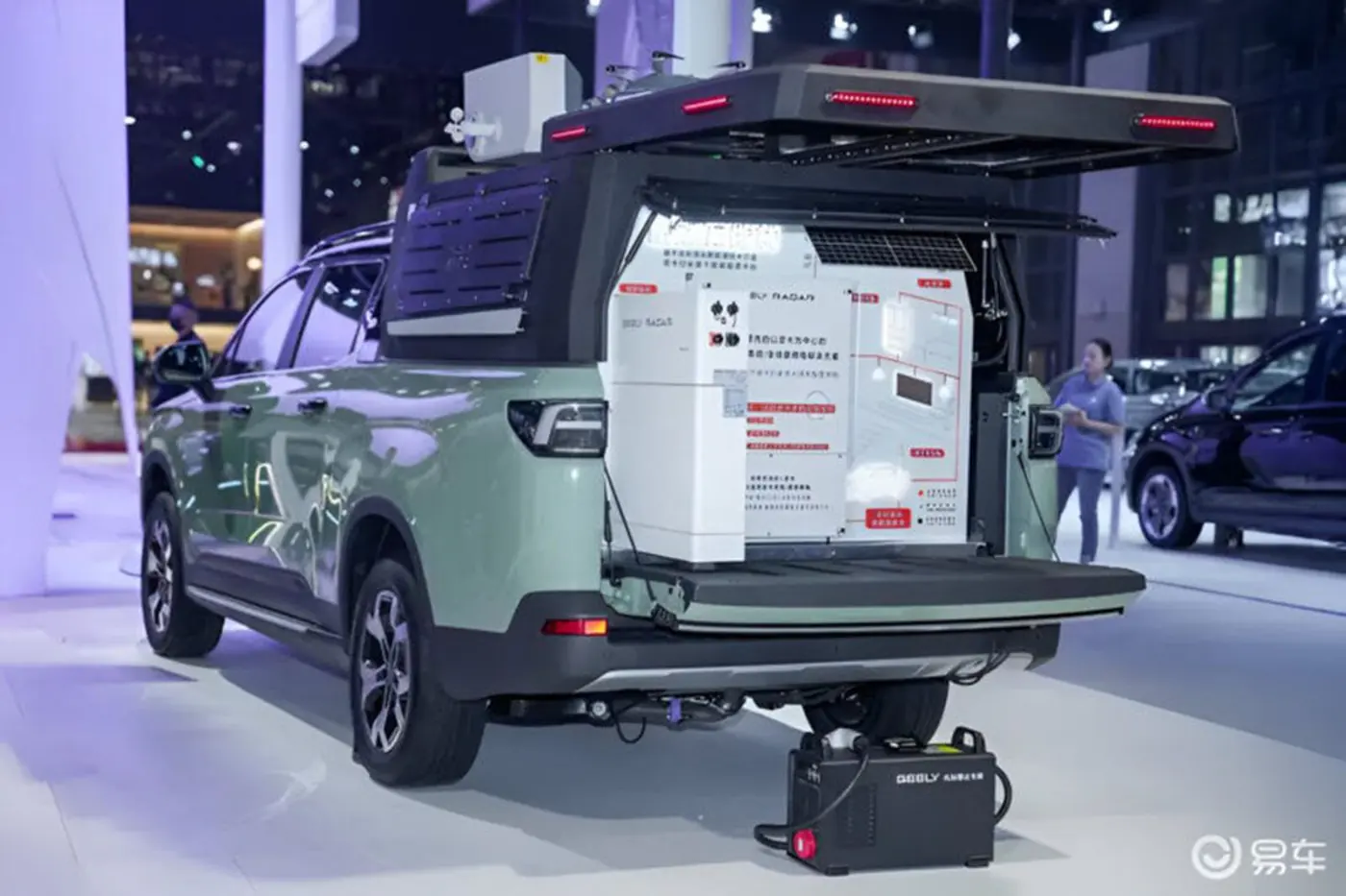 Пикап от Geely получил оборудование для дронов и запас хода в 1000 км