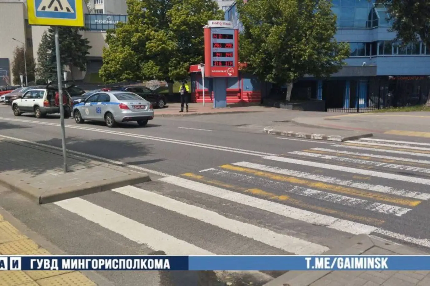 В Минске водителю стало плохо за рулем и он сбил пешехода на переходе