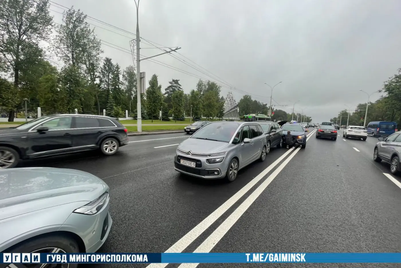 «Паровозик» из авто: в Минске произошло ДТП с участием 4 авто