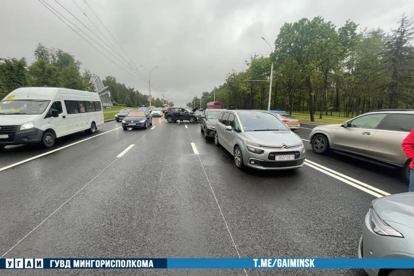 «Паровозик» из авто: в Минске произошло ДТП с участием 4 авто