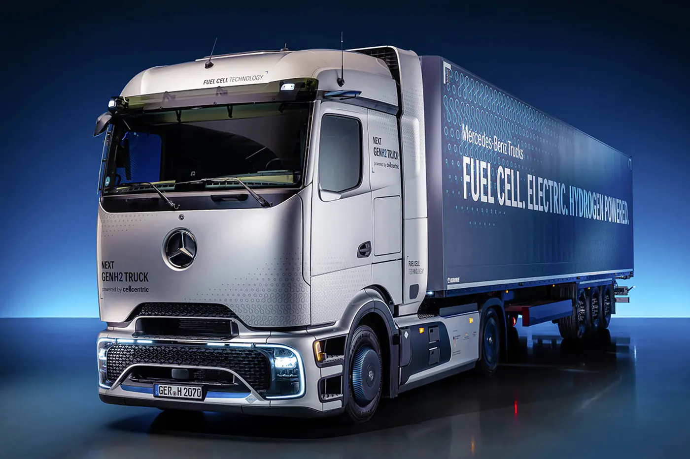 Mercedes-Benz NextGenH2 – представлен новый тягач на водороде