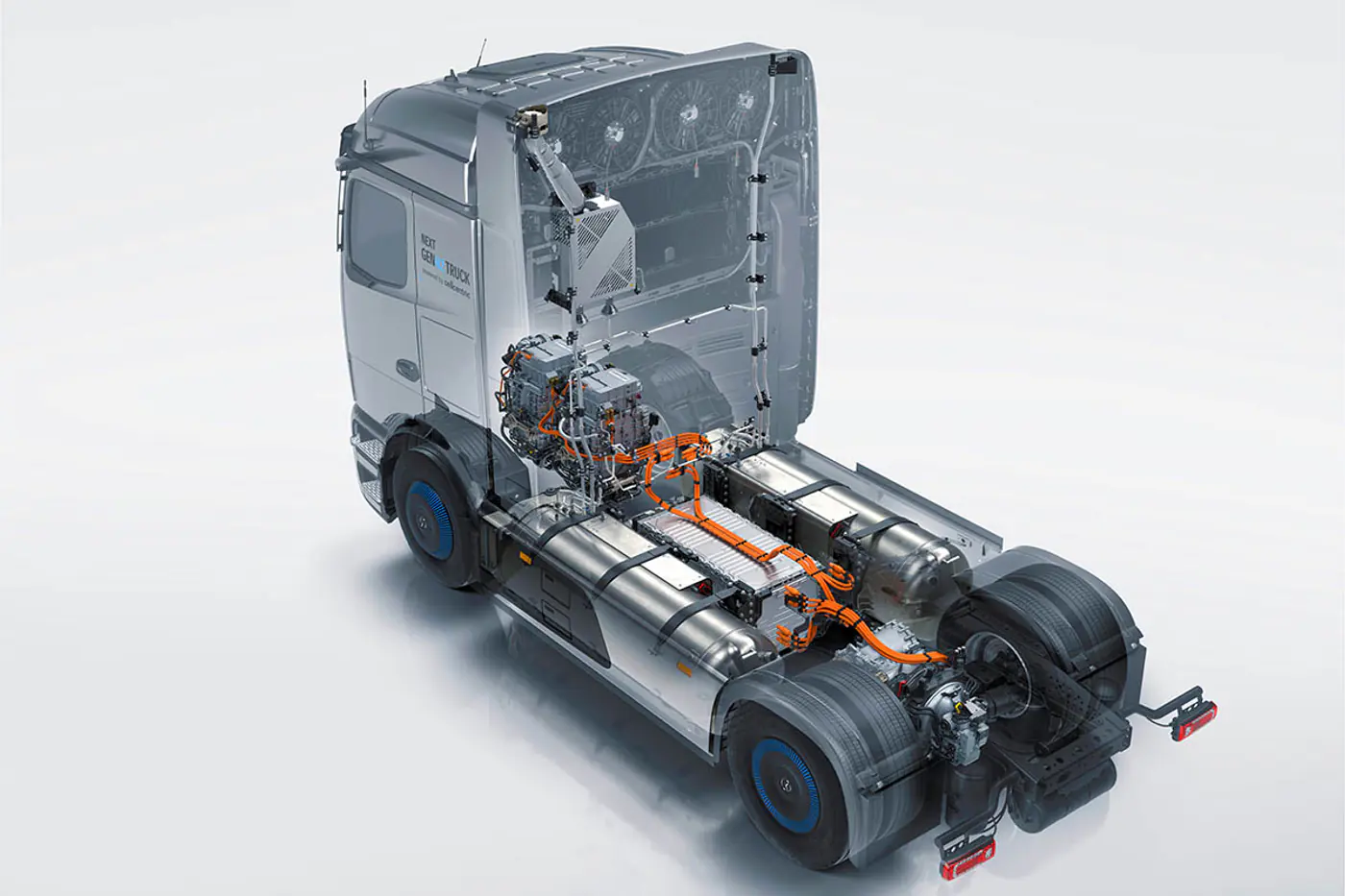 Mercedes-Benz NextGenH2 – представлен новый тягач на водороде
