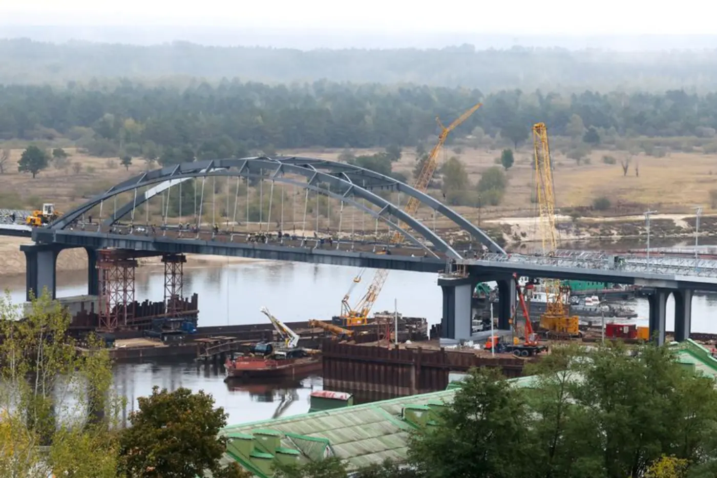 Новый мост через Припять в Мозыре почти готов