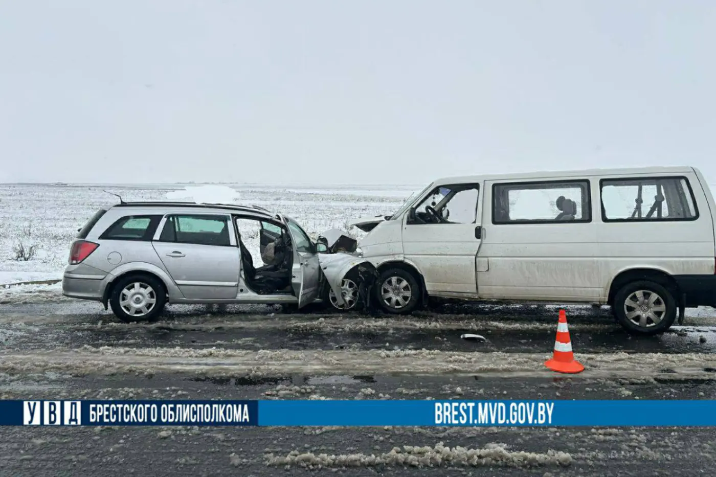 Смертельное ДТП на Брестчине – на Н472 столкнулись Opel и Volkswagen