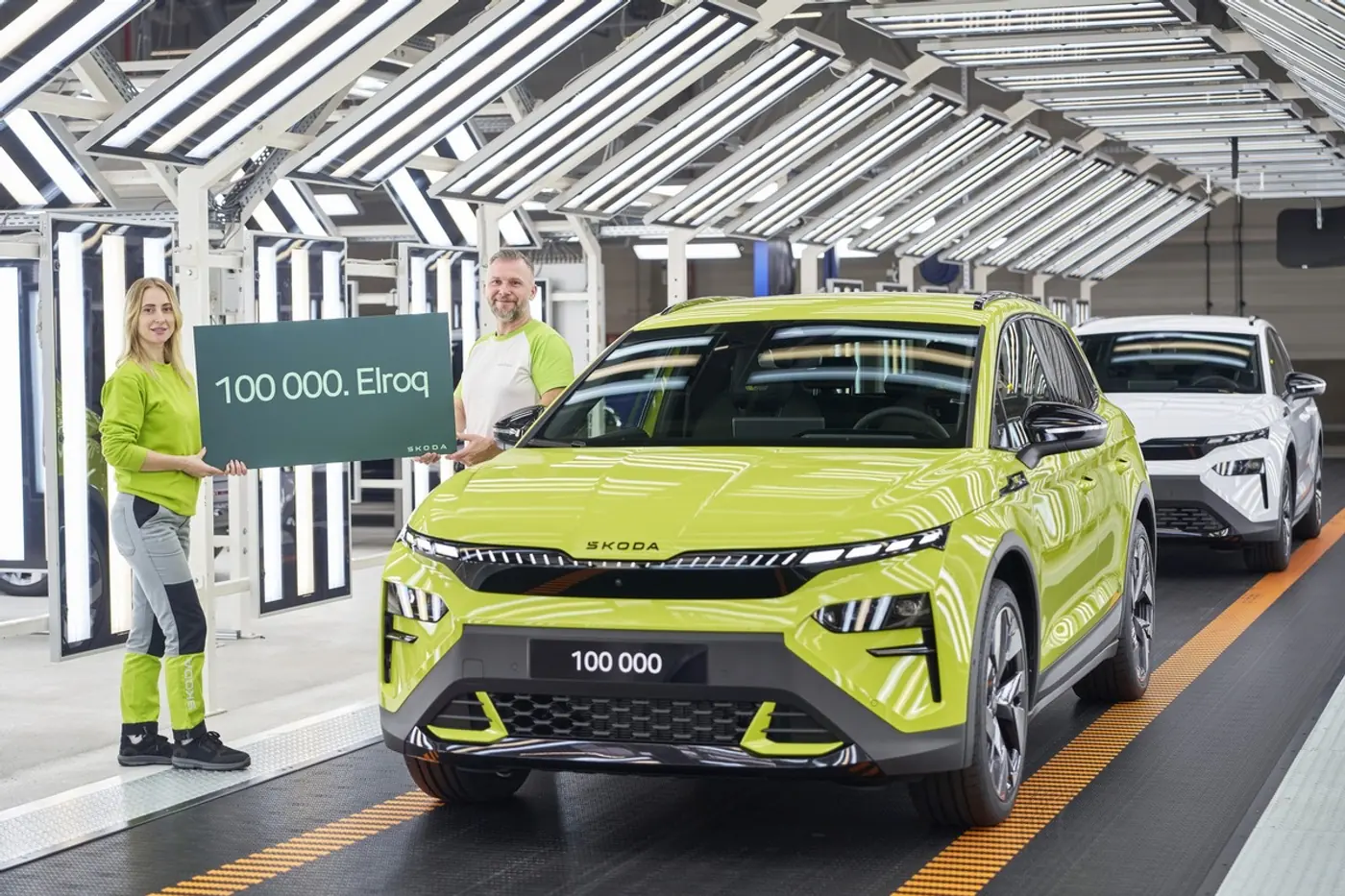 Skoda выпустила 100-тысячный электрический кроссовер Elroq