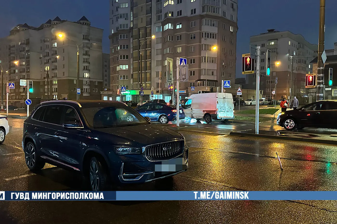 В Минске водитель сбил школьника – мальчик выбежал на мигающий зеленый