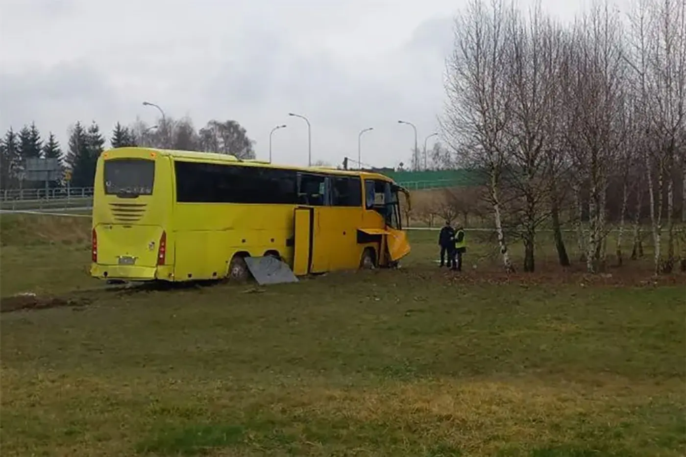 Автобус с белорусами попал в ДТП в Польше, пострадало 14 человек