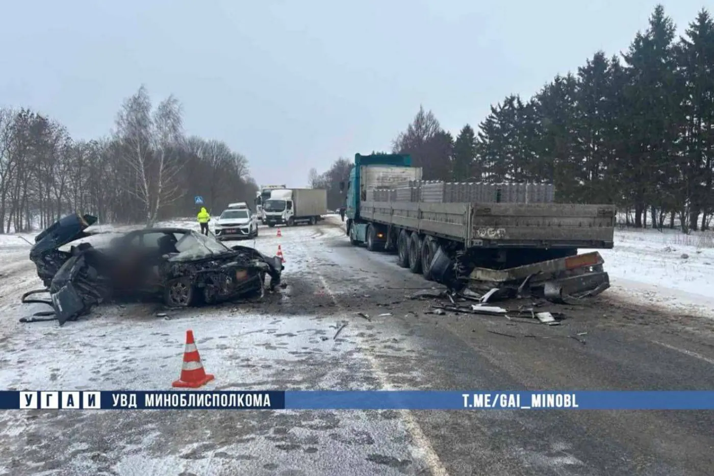 В аварии с водителем-бесправником под Слуцком погиб пассажир