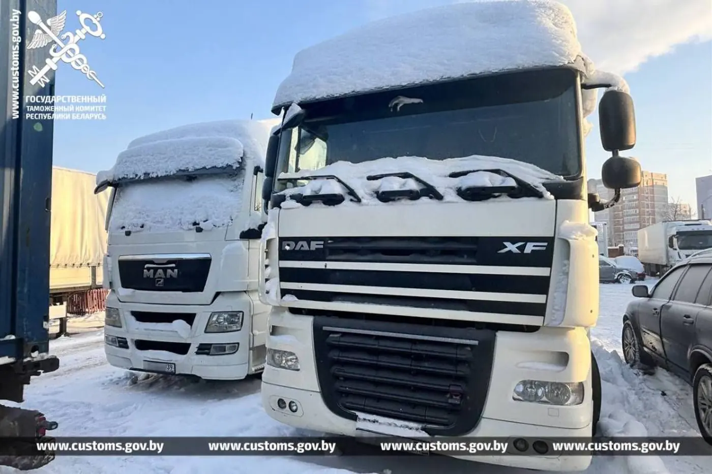 13 тягачей и полуприцепов ввезли в Беларусь из Литвы с уходом от растаможки