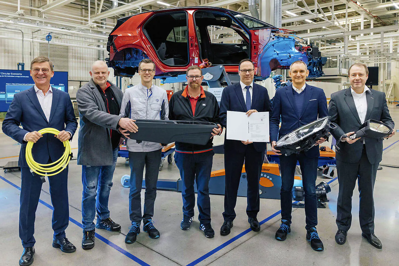 Volkswagen запускает на заводе в Цвиккау центр переработки старых авто
