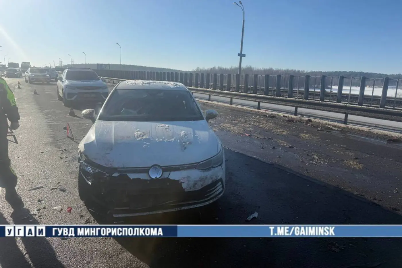 Массовое ДТП на МКАД – столкнулись шесть автомобилей
