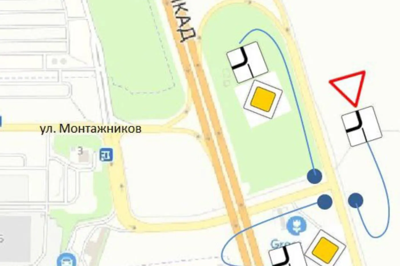 В районе МКАД изменили организацию движения