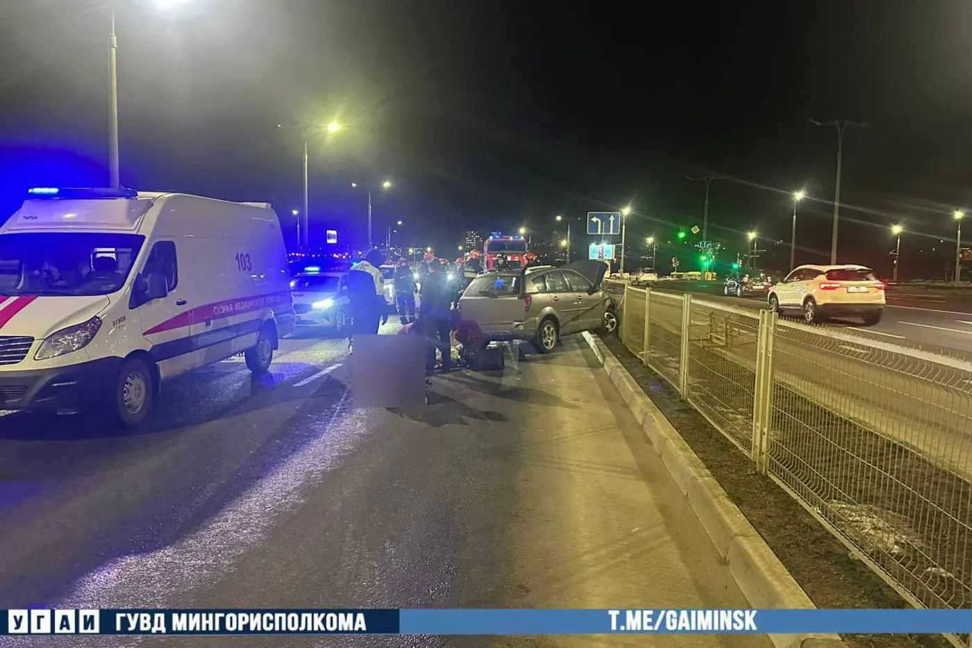 В Минске водитель потерял сознание за рулем, совершил аварию и умер