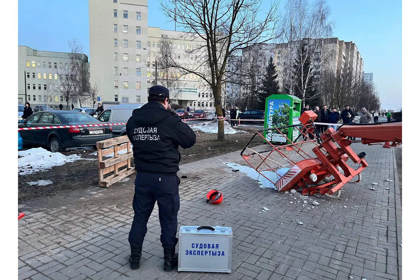 В Минске высотные работы обернулись ЧП – пострадал сотрудник