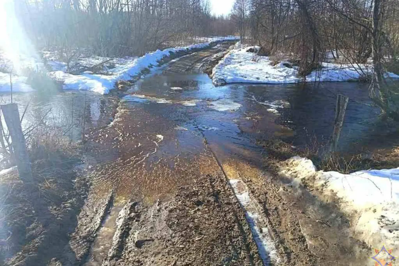 Два моста затопило из-за подъема воды в реках Беларуси