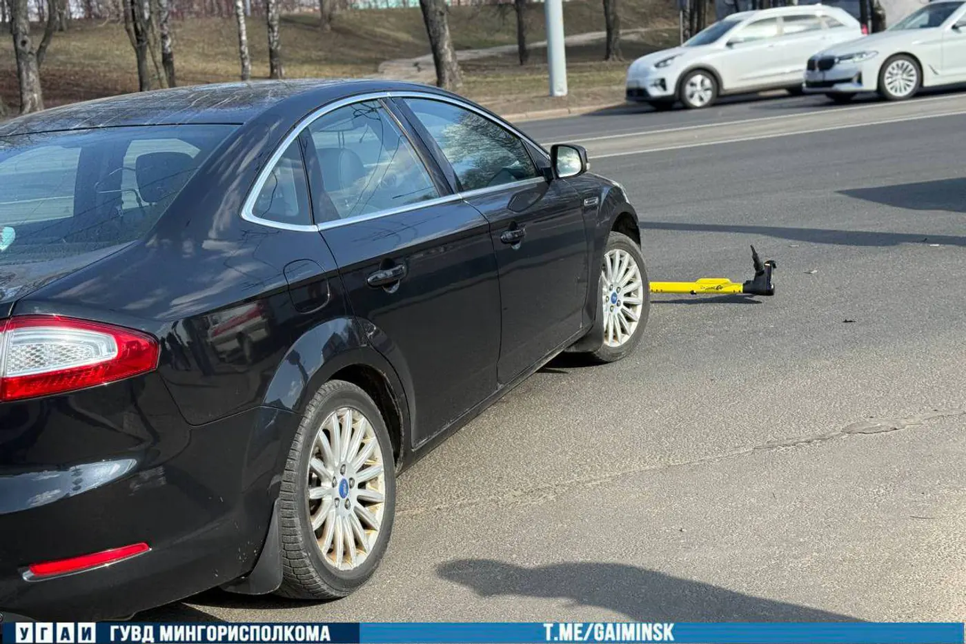 В Минске произошла первая авария с прокатным самокатом в новом сезоне