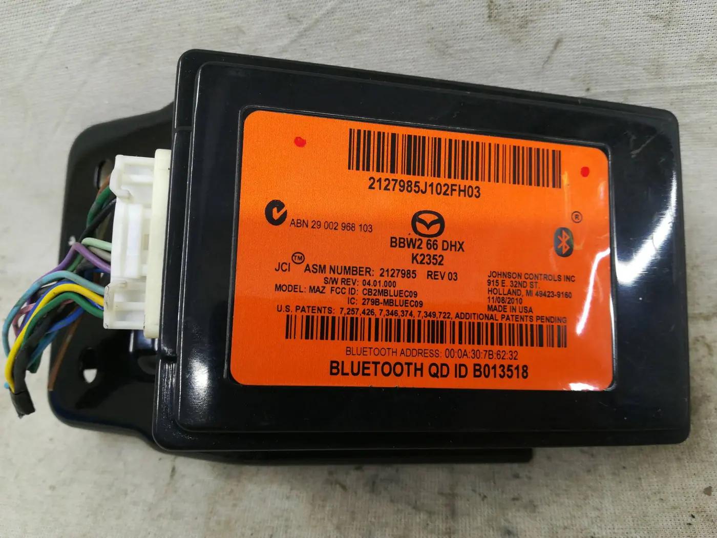 Блок Bluetooth к Mazda 3 2010
