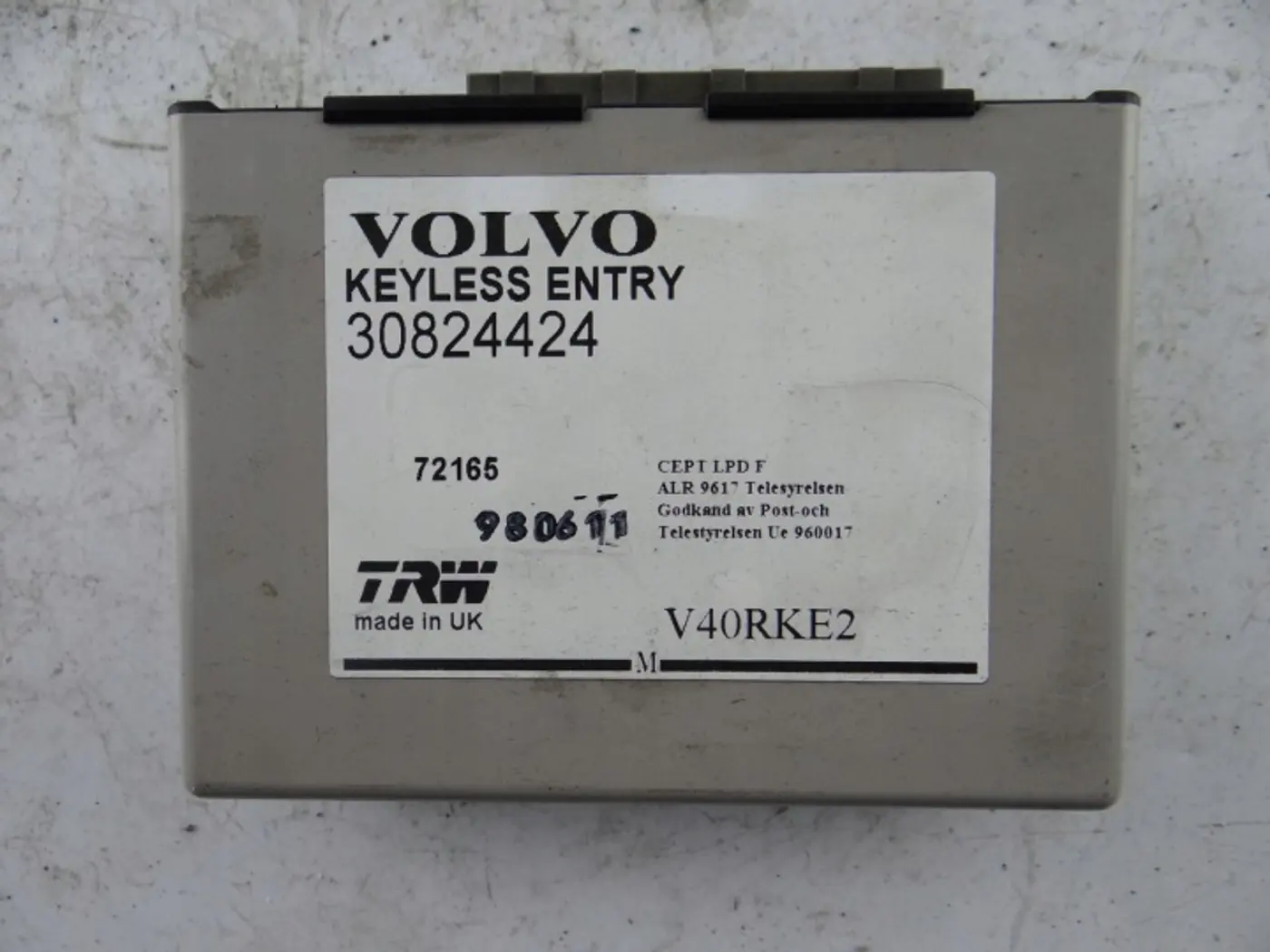 Блок комфорта к Volvo S40 1996