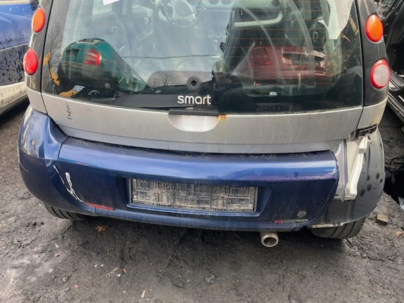 Бампер задний к Smart Forfour 2004