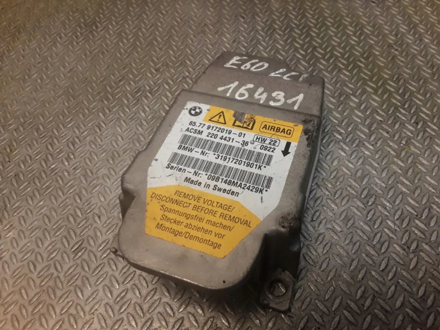 Блок AirBag к BMW M5 2004