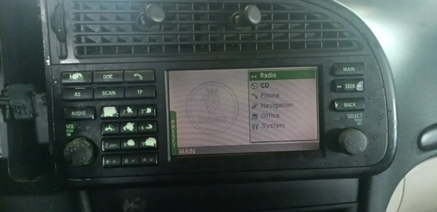 Блок навигации к Saab 9-3 2002