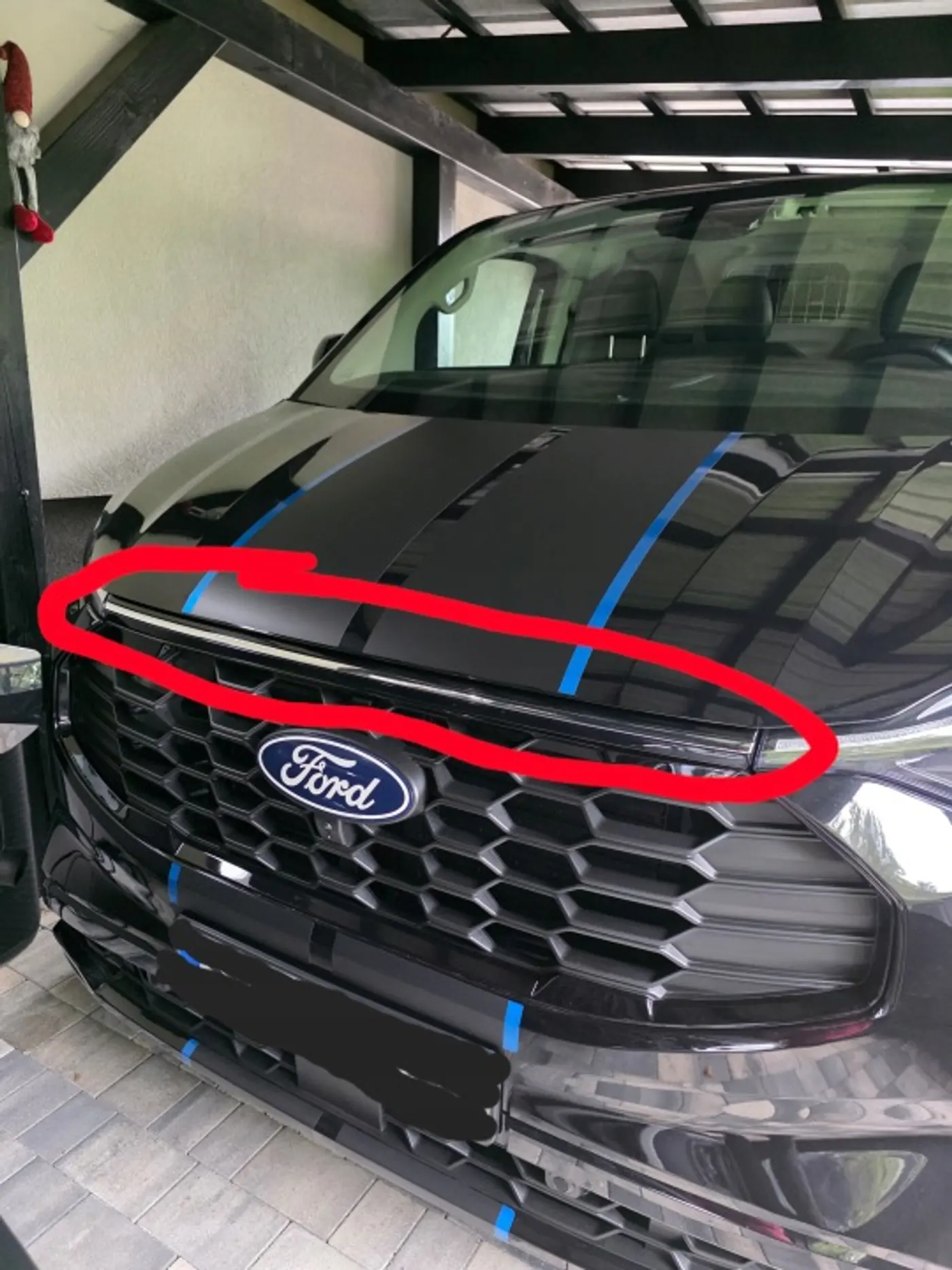 Решетка радиатора к Ford Transit Custom 2012