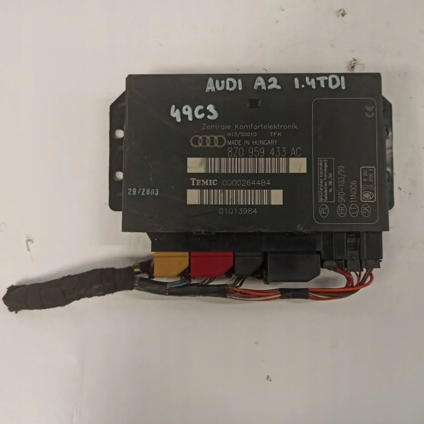 Блок комфорта к Audi A2 1999