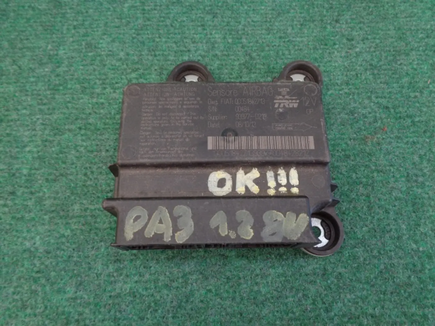 Блок AirBag к Fiat Panda 2011
