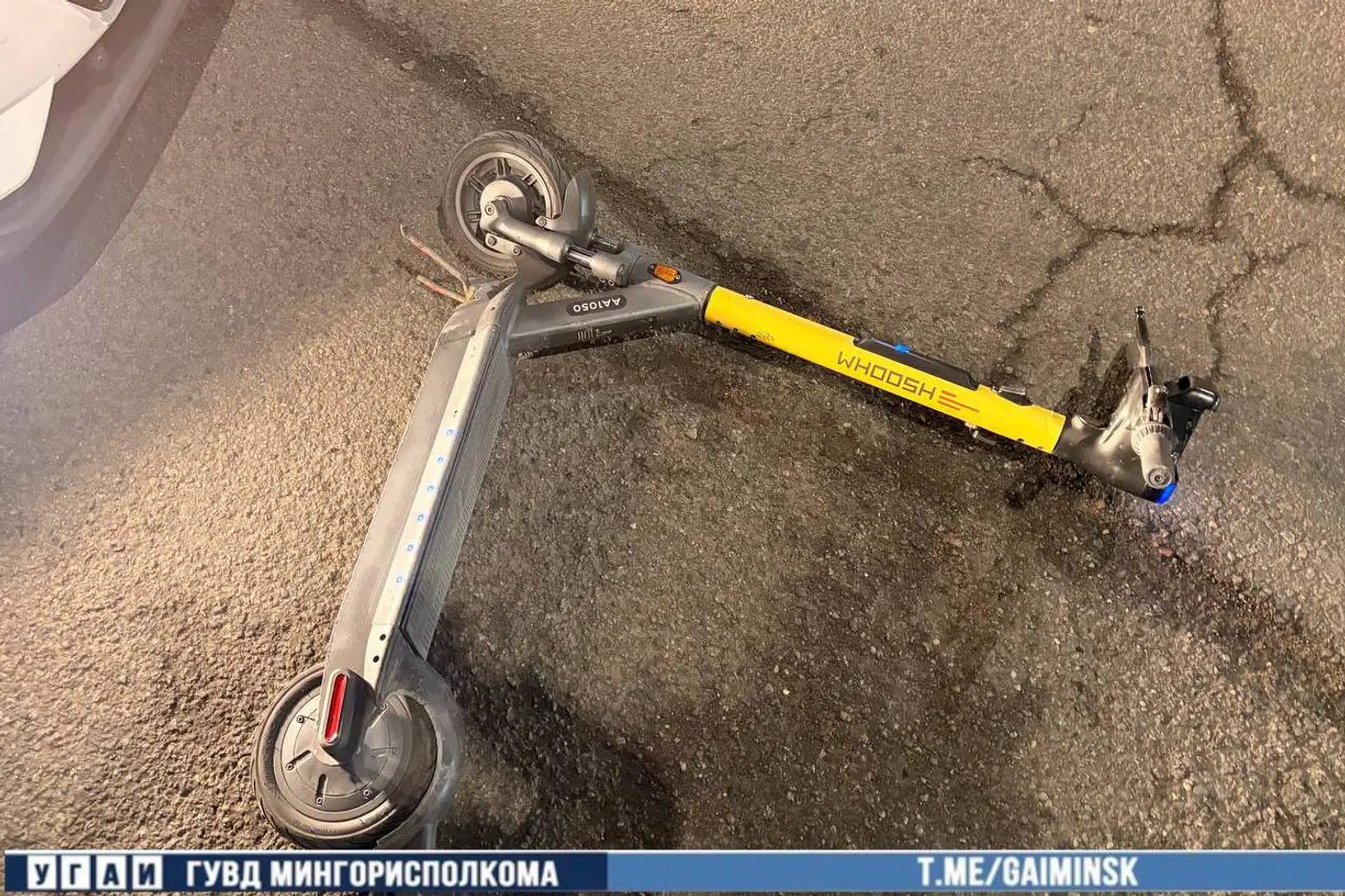 Две девушки на одном самокате попали под колеса в Минске