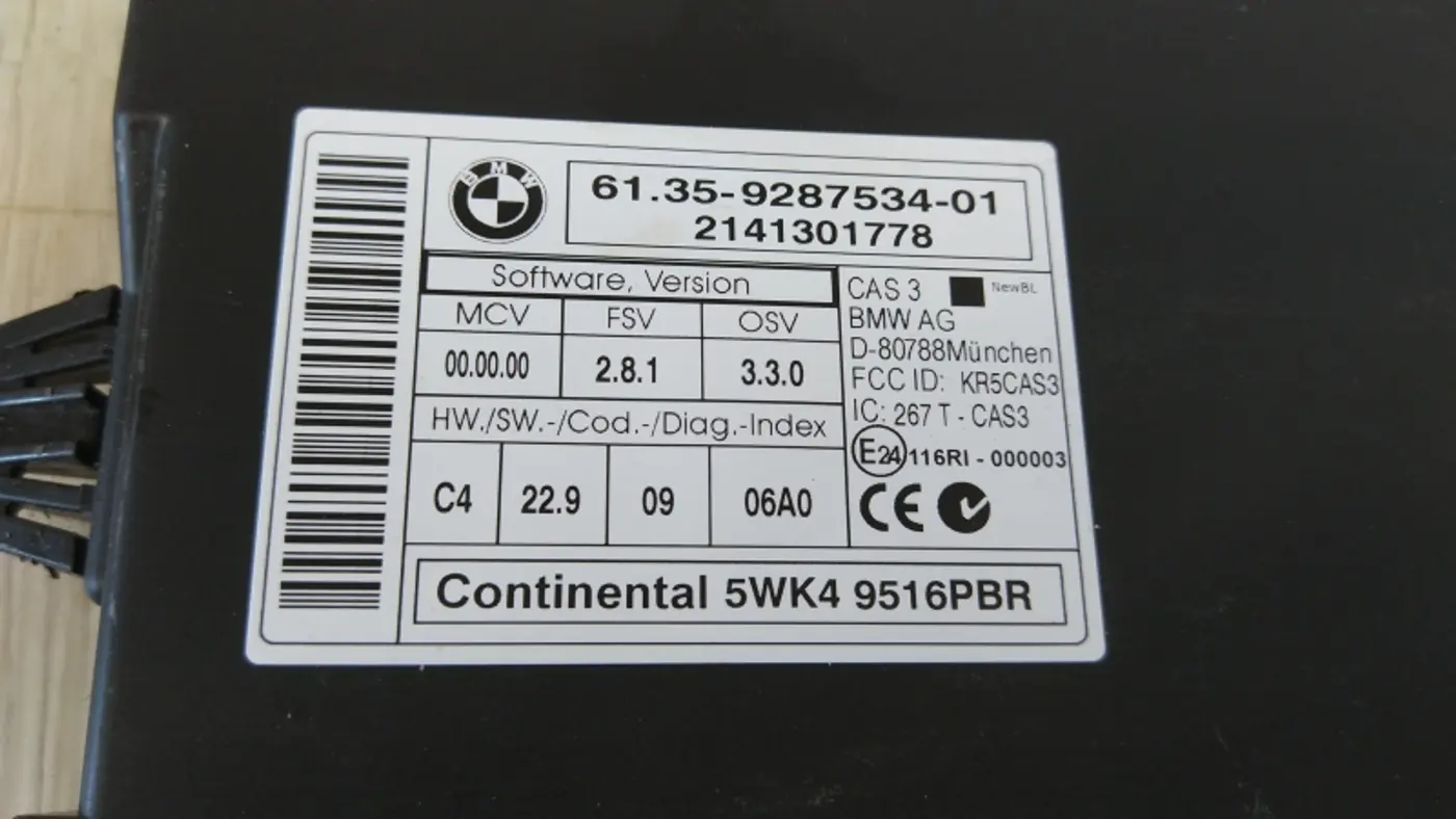 Иммобилайзер к BMW X5 2009