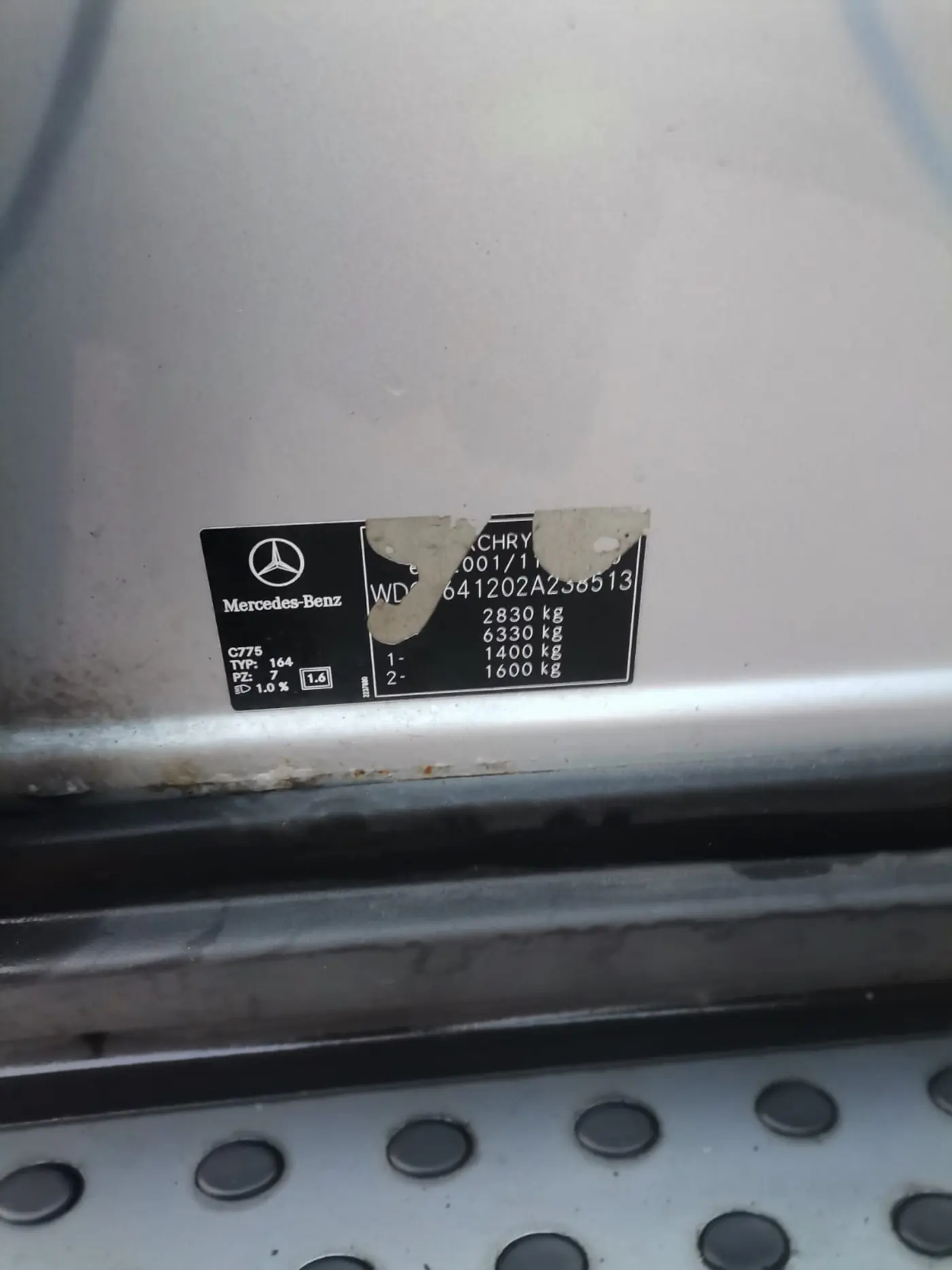 Кнопка  к Mercedes-Benz M-klasse 2007