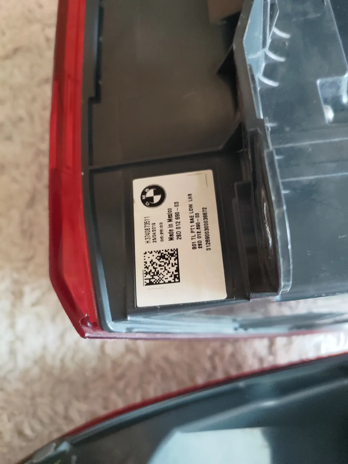 Фонарь задний (комплект) к BMW X3 2019