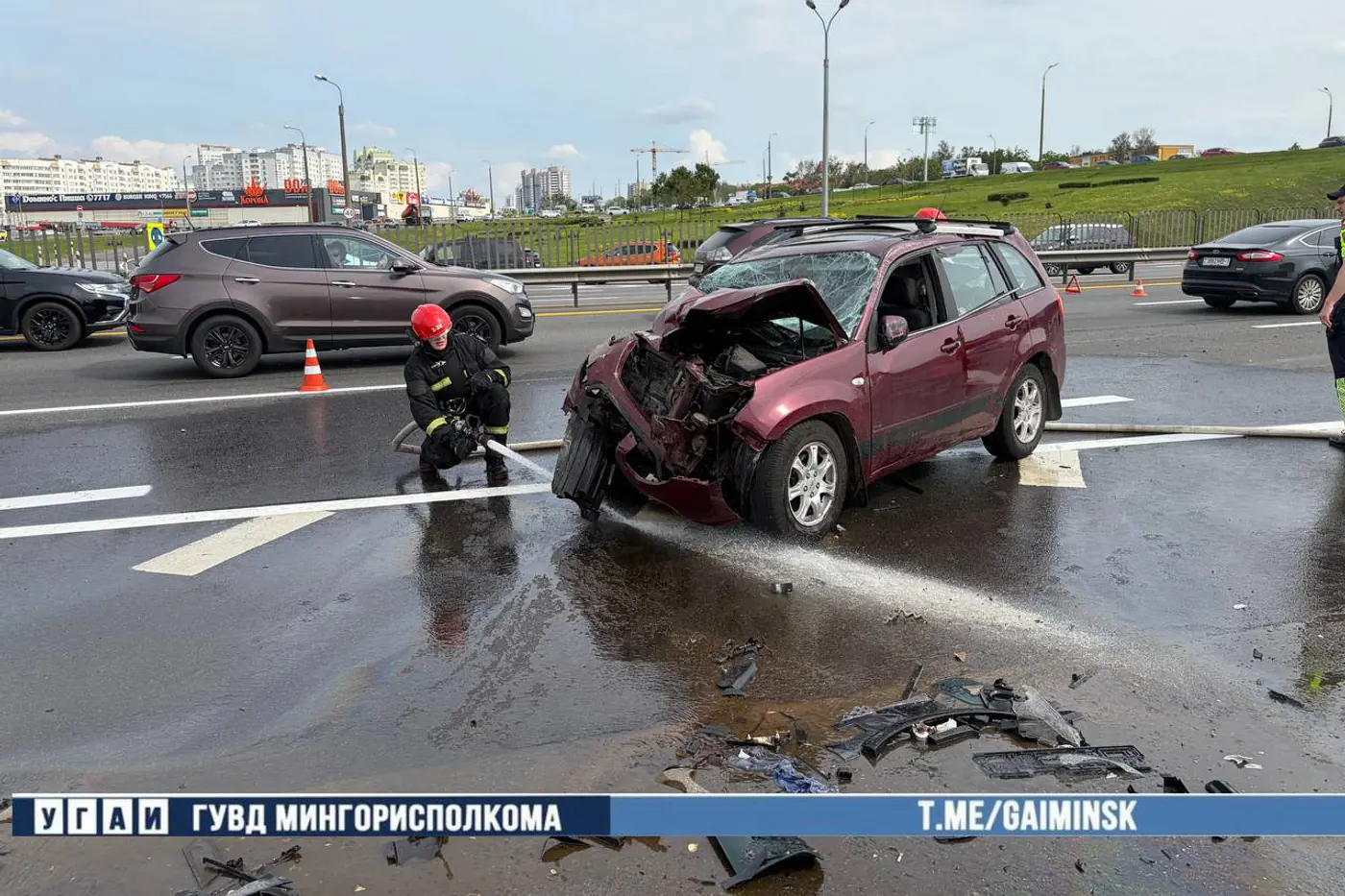Авария с опрокидыванием на МКАД – трое в больнице