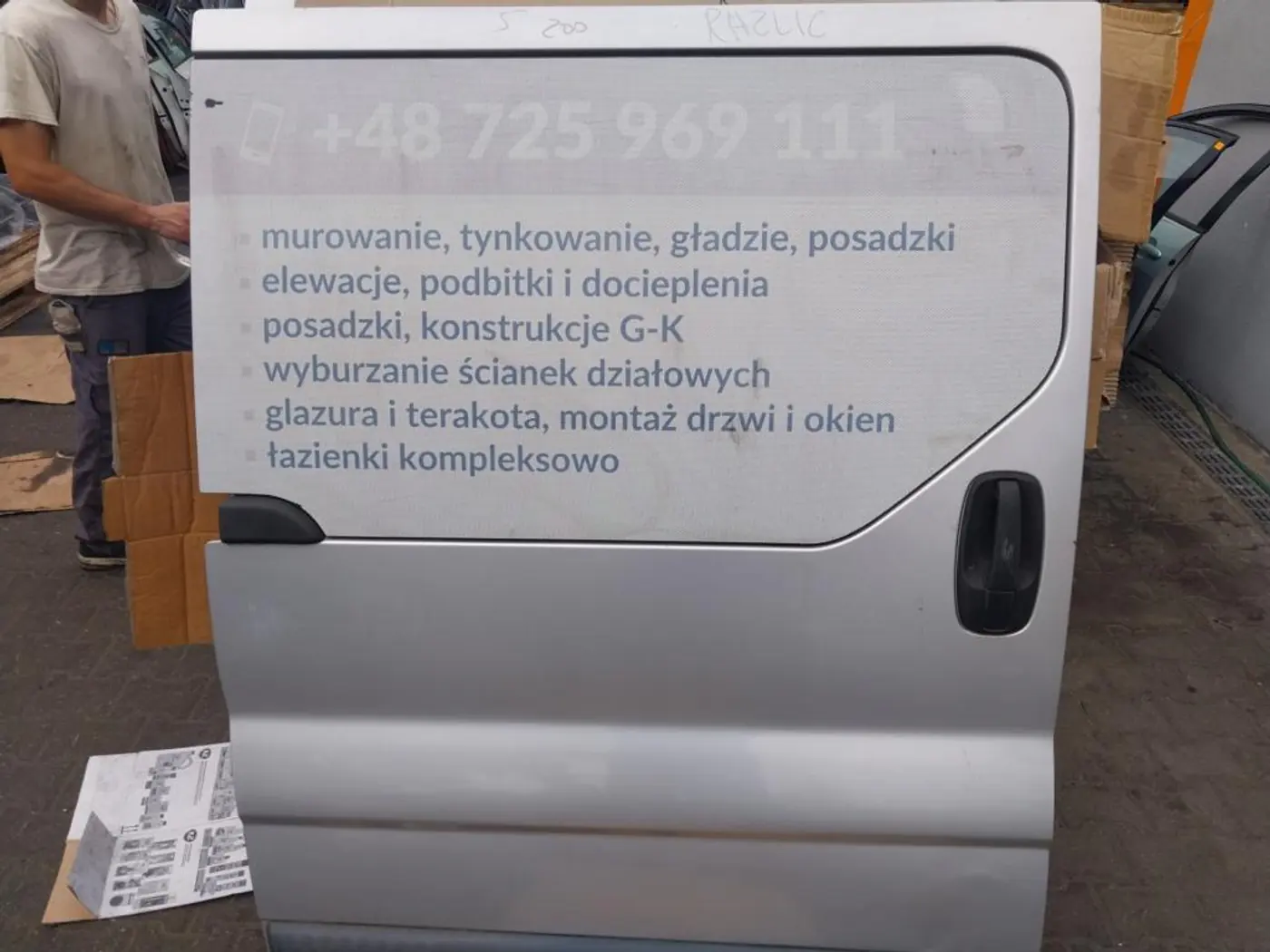 Дверь сдвижная к Renault Trafic 2007