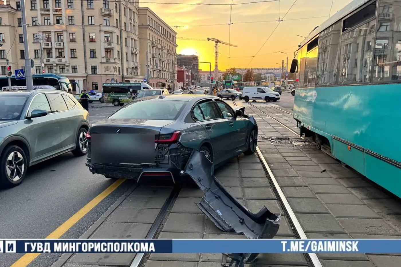 В центре Минска бесправница на Toyota устроила массовое ДТП