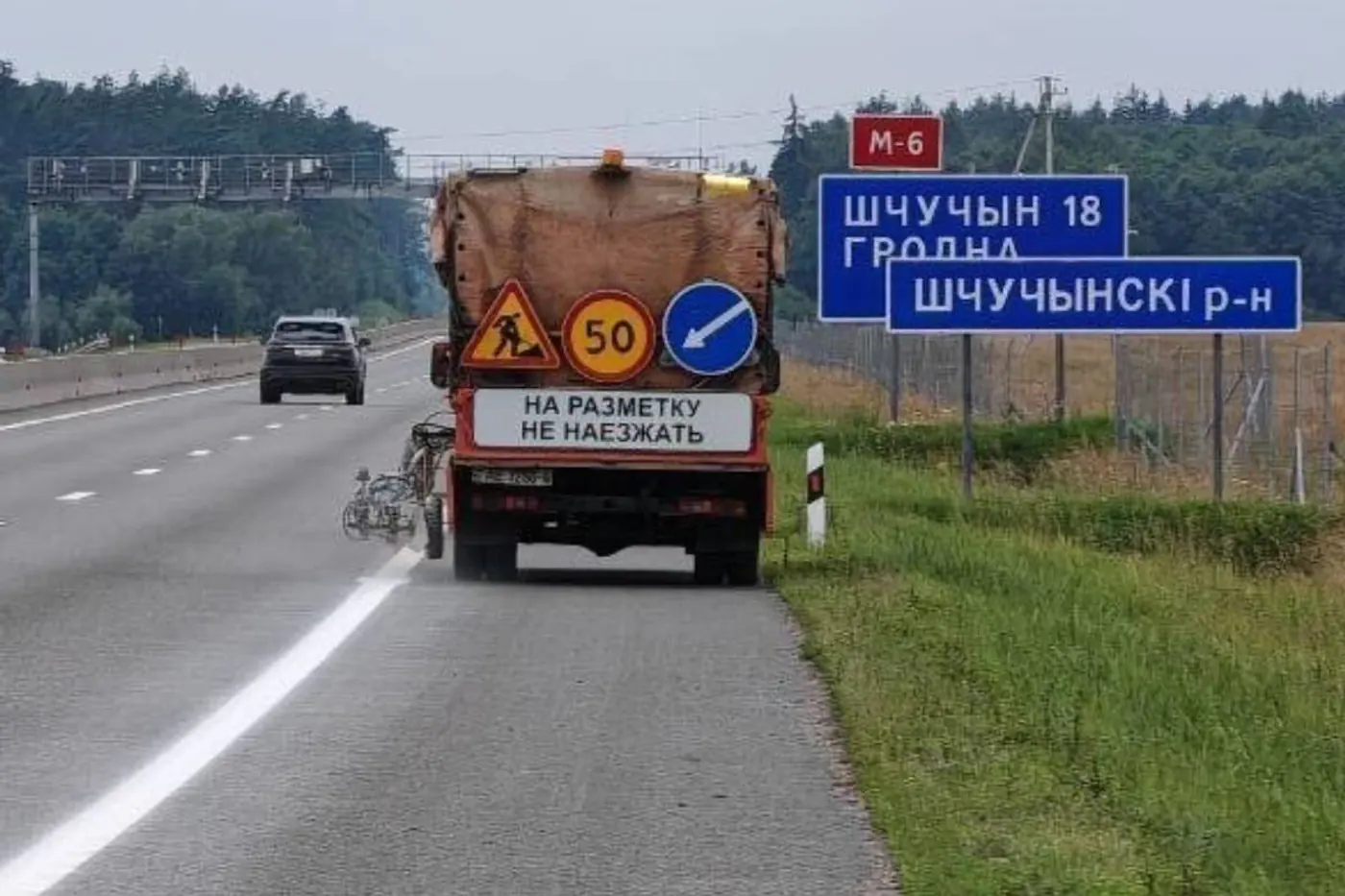 На трассе М6 проходит эксперимент с дорожной разметкой