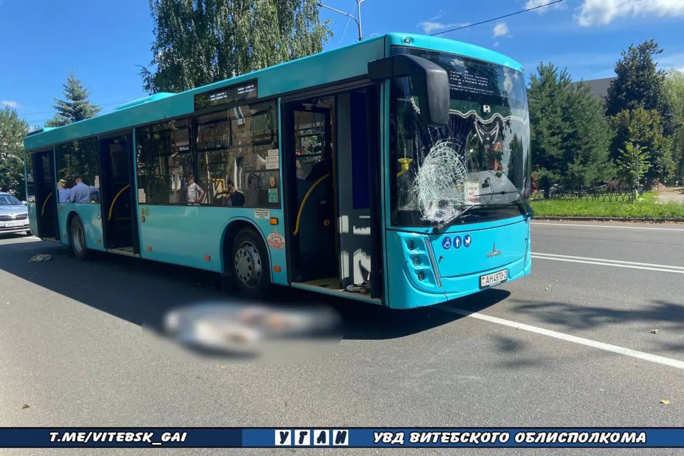 В Витебске автобус насмерть сбил женщину на пешеходном переходе