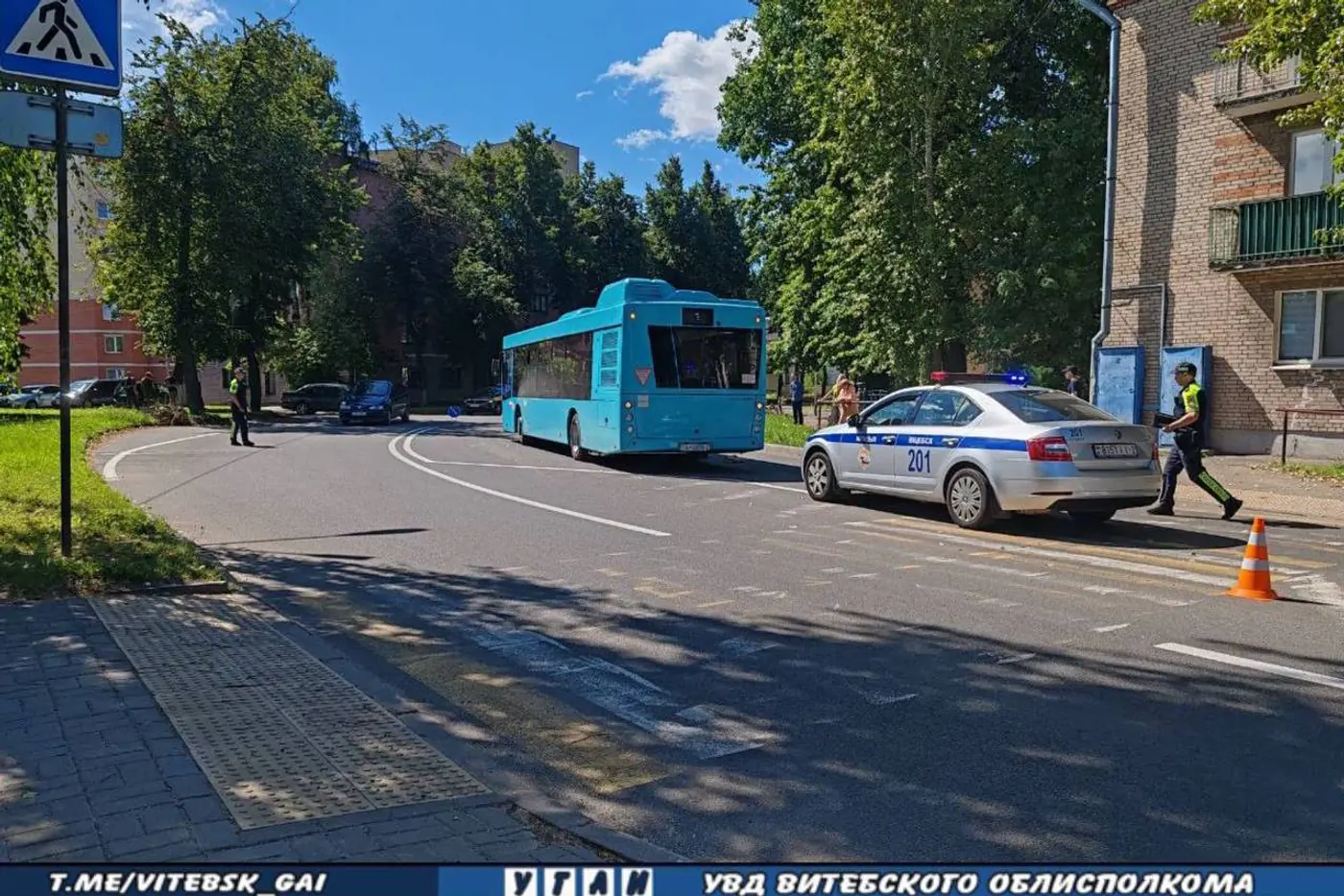 В Витебске автобус насмерть сбил женщину на пешеходном переходе