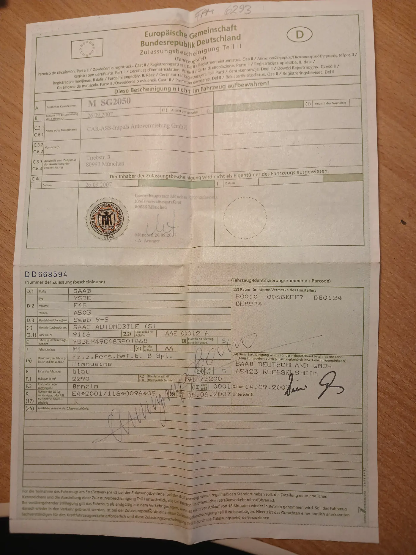 Saab 9-5 I Рестайлинг 2, 2008