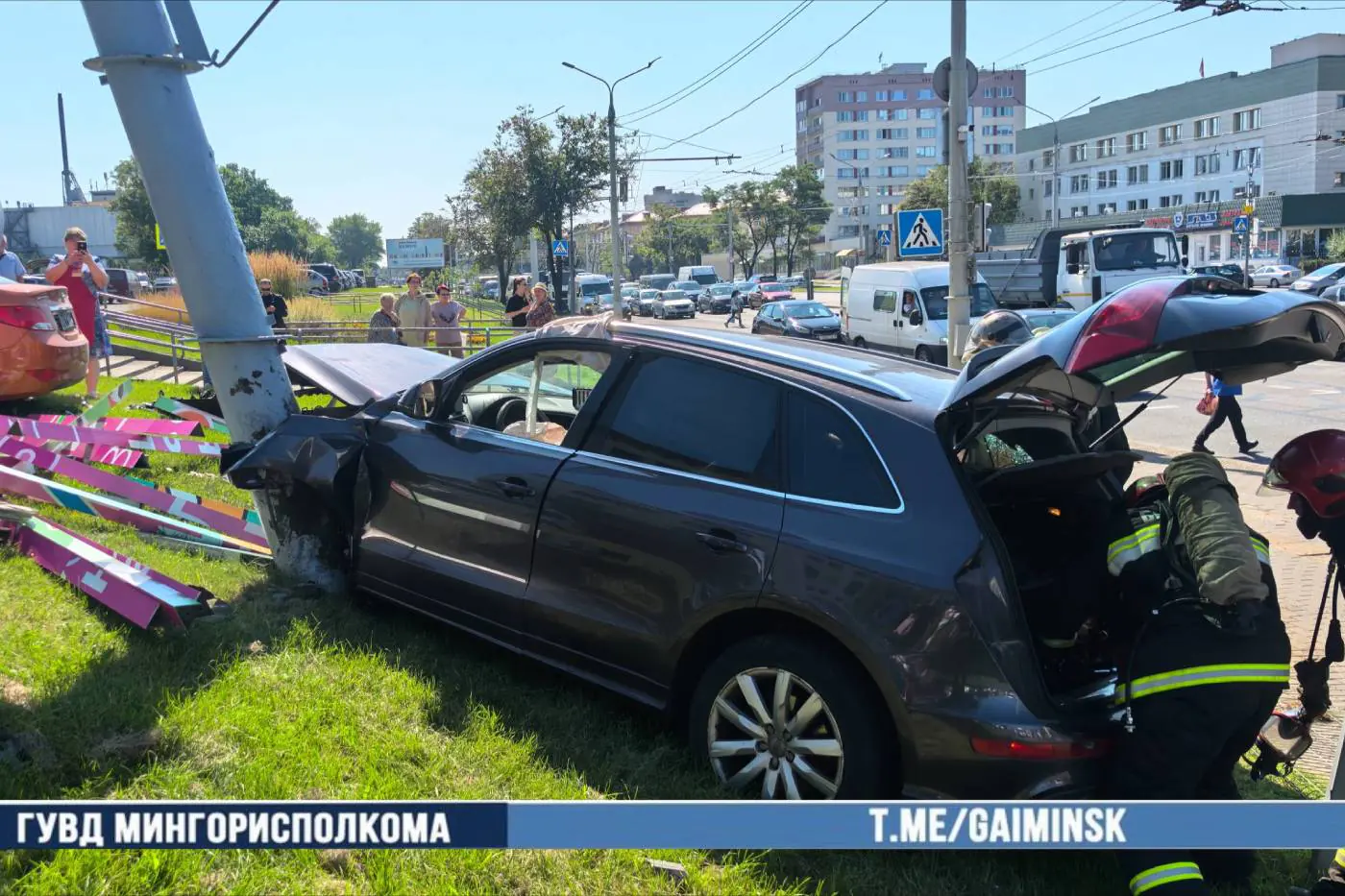 Массовая авария на Партизанском проспекте: водителю стало плохо за рулем