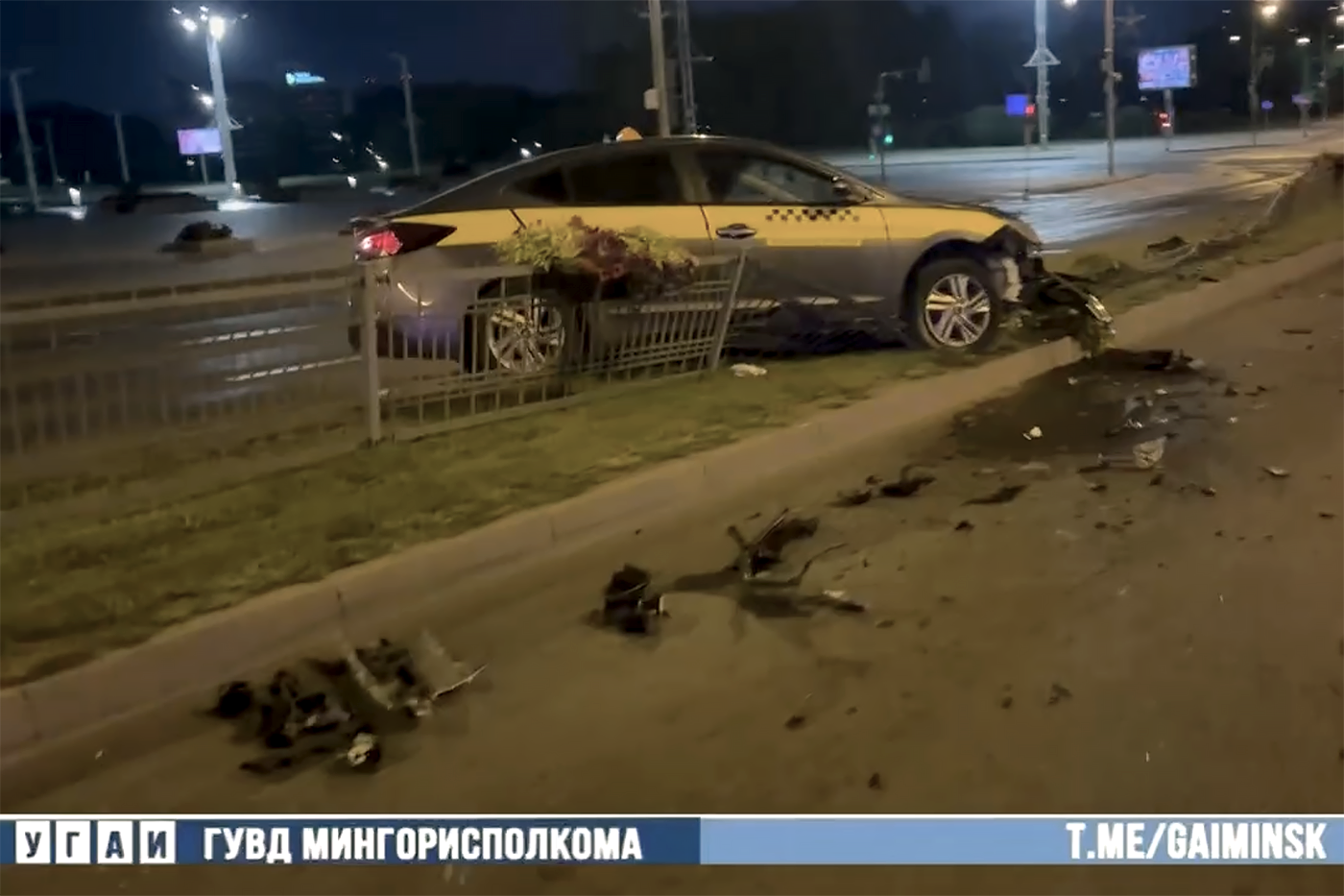 В Минске мужчина уснул за рулем и влетел в ограждение