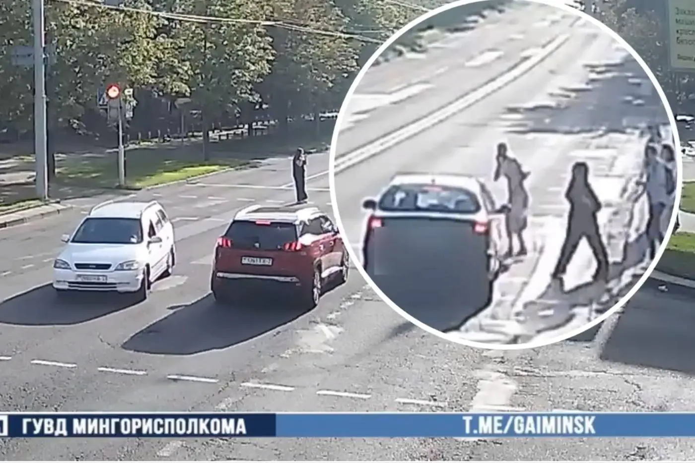В Минске Citroen сбил женщину на пешеходном переходе