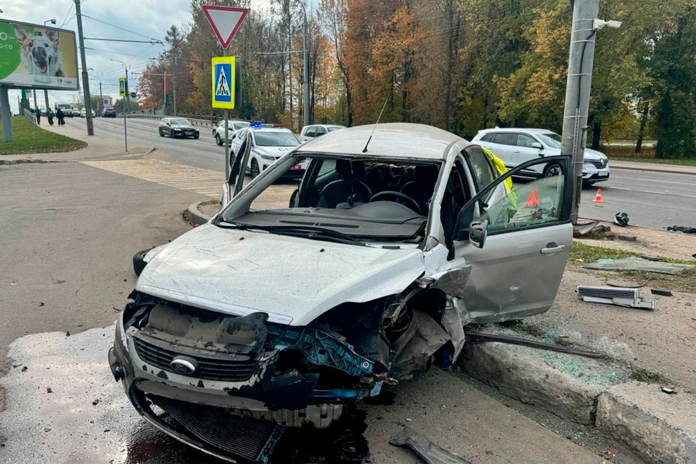 В Могилеве после неудачного перестроения произошла авария с четырьмя пострадавшими